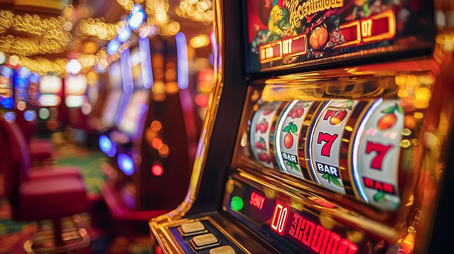 Jackpot Inferno Free Slots demo lobby with classic reels and bonus meter.